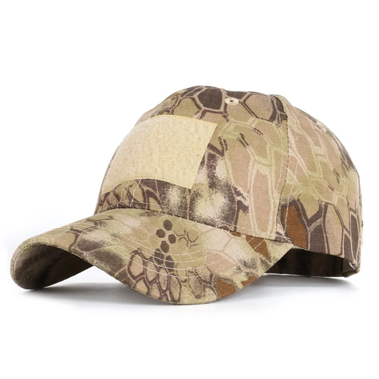HT-10 Summer Outdoor Waterproof Mens Baseball Cap High Quality Tactical Camouflage with Printed Python Pattern Style