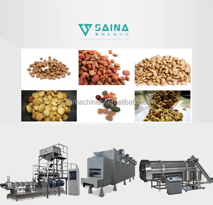 China Dog Food Production Line  Pet Food Machinery with Twin Screw Extrusion