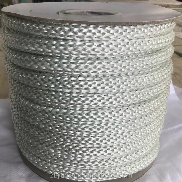 hot sale fiber glass wicks/braided round packing rope stove glass fiber rope square fiberglass heat resistant seal