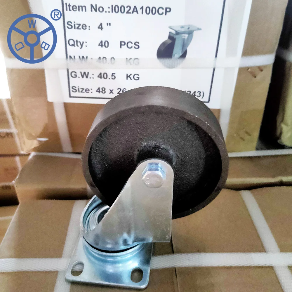 Heavy duty  steel furniture castors Antique Furniture Cast iron Caster wheels