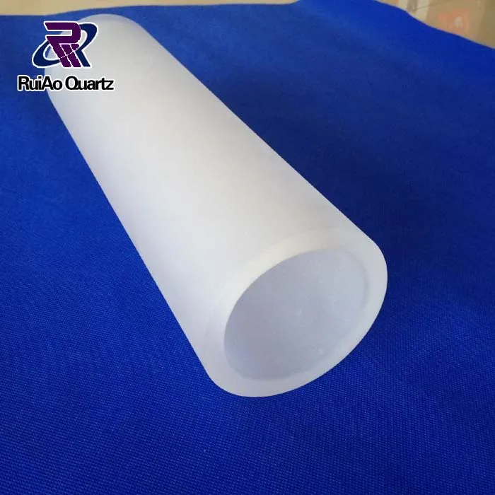 Opaque quartz tube fused quartz glass tube size diameter high temperature resistant frosted glass tube sand blasting