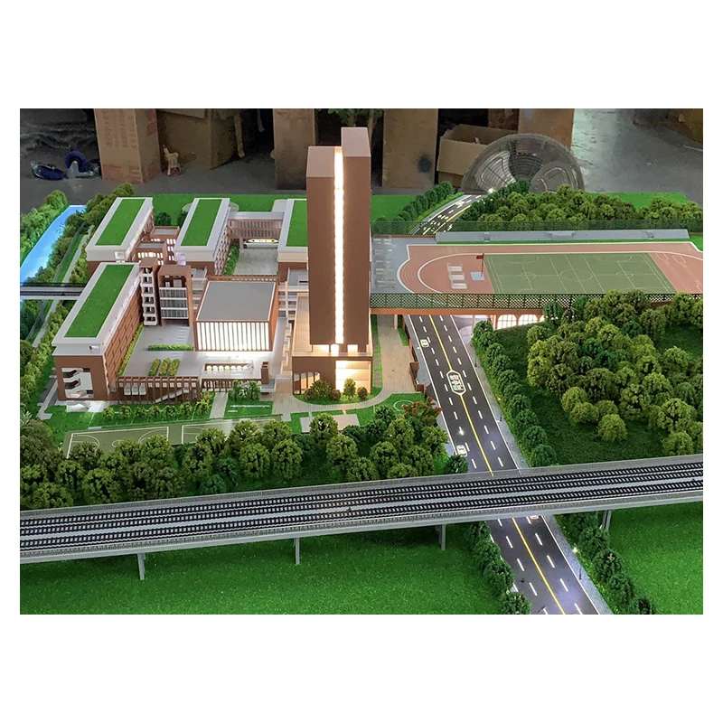 Architectural Miniature Building Model Colorful Design Real Estate Architectural Model