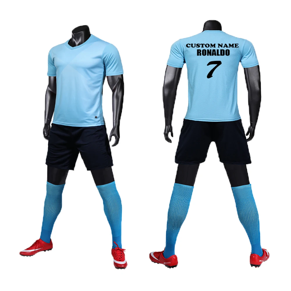 
Custom club logo soccer jersey for Men Full Team football jersey t-shirt 