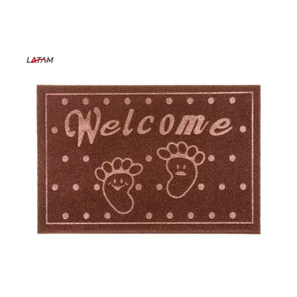 Hot embossed PVC floor mat