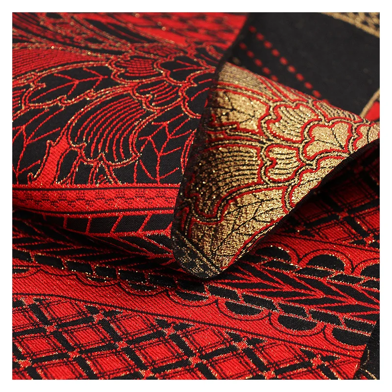 Жаккардовая ткань с геометрическим рисунком для костюма