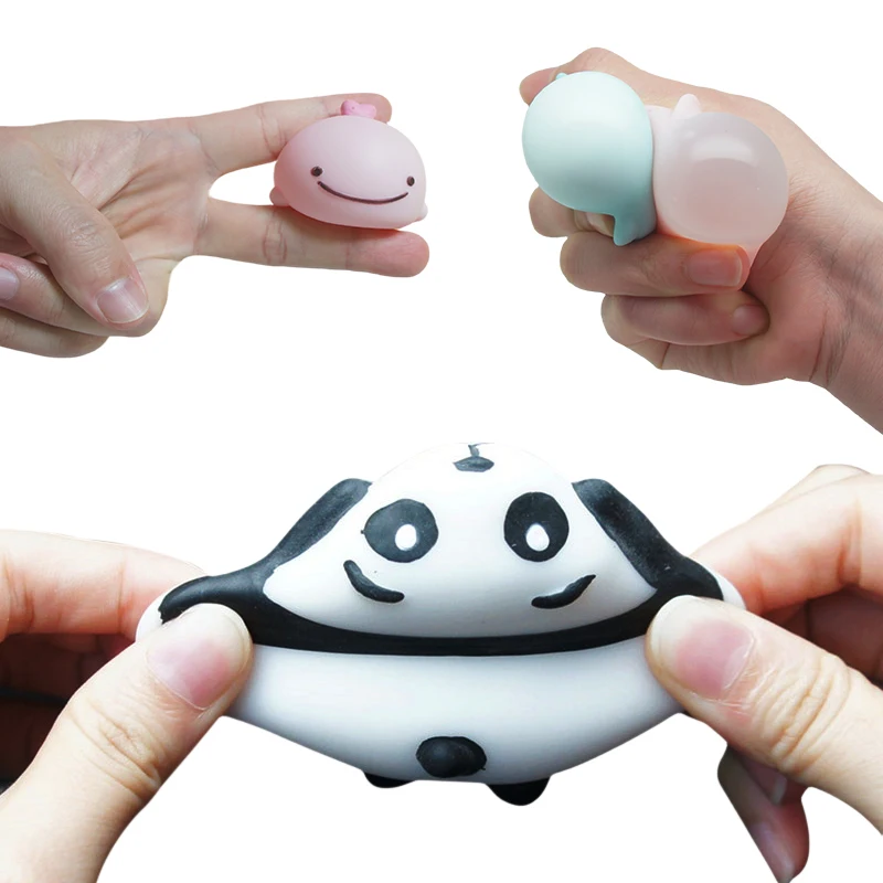 High Quality Cute Squeeze Stretch Toy Animal Shape Anti Stress Squishy TPR Foam Relief Anti Stress Ball