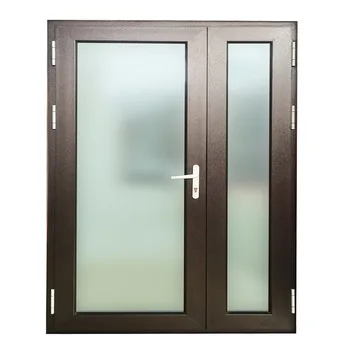 Aluminium glass swing door bathroom door casement door glass