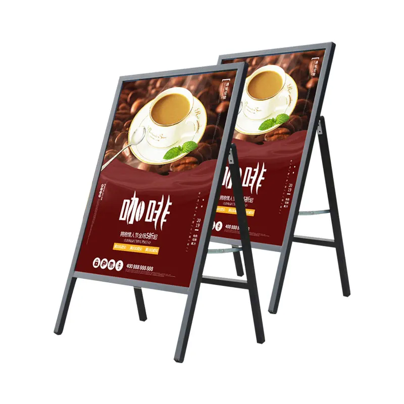Advertising Support Board Sign Poster display stand racks Adjustable Metal Banner price tag table top holder photo frame