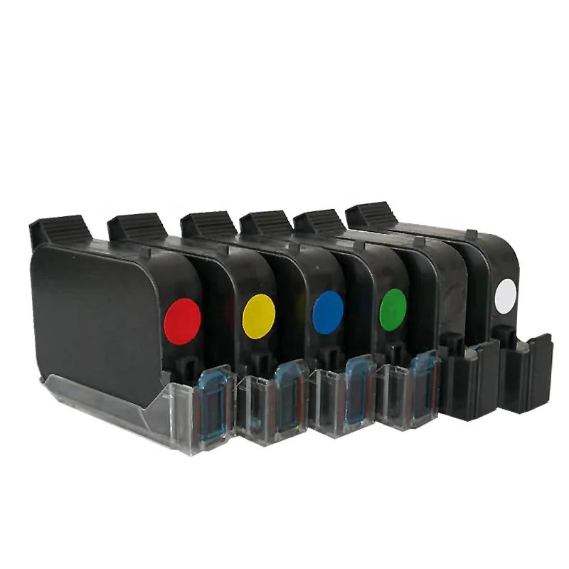 Compatible HP 45 Water based solvent based white black blue red Invisible color ink cartridge for TIJ inkjet printer