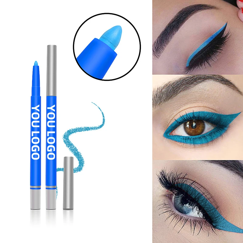 Wholesale Private Label Gel Vegan Pastel Waterproof Magic Color Water Activated Pencil Lash Glue Eyeliner