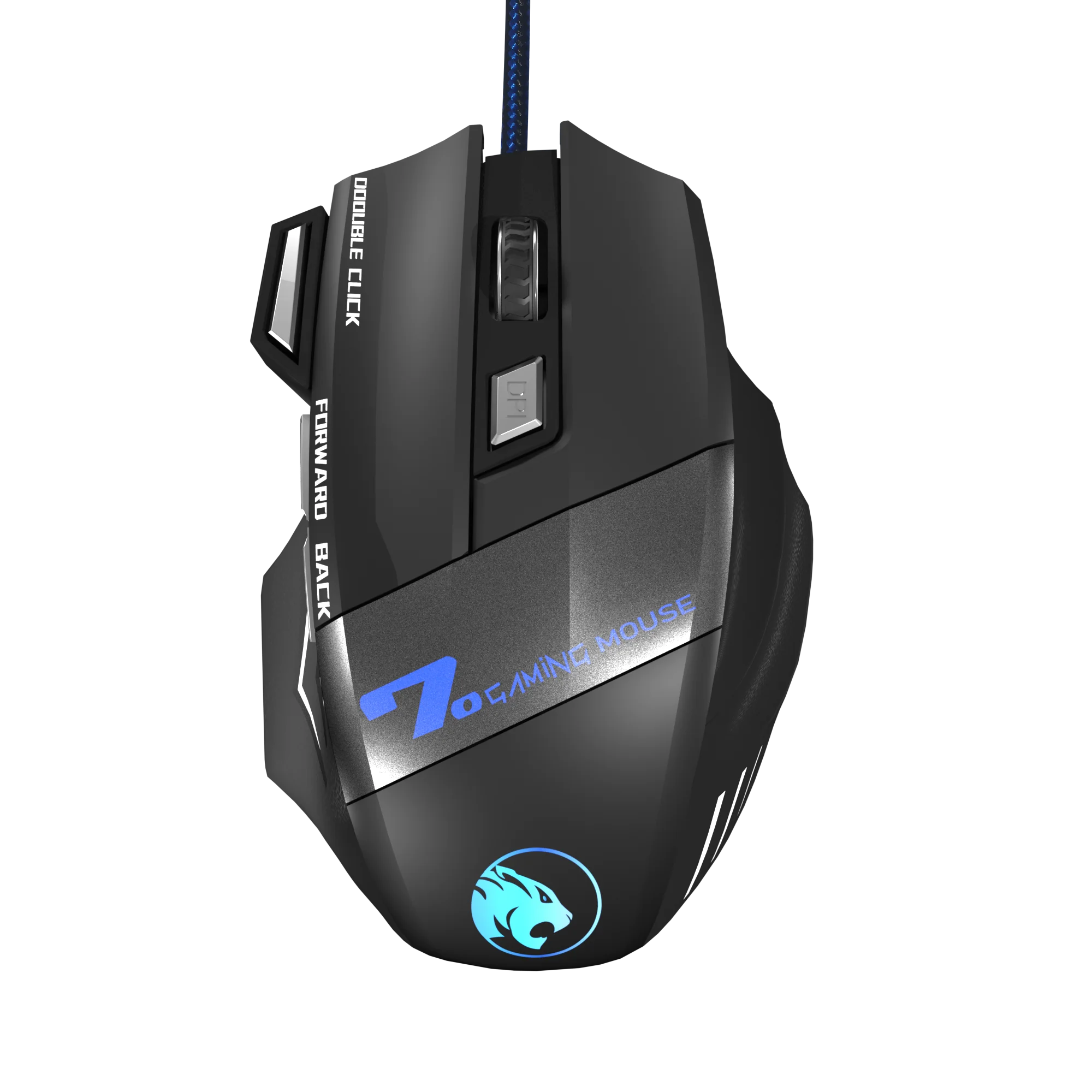 High Performance Wired Gaming Mouse RGB Spectrum Backlit Ergonomic Gaming Mice 7 Buttons Gaming 7 Backlight Modes up to 3600 DPI