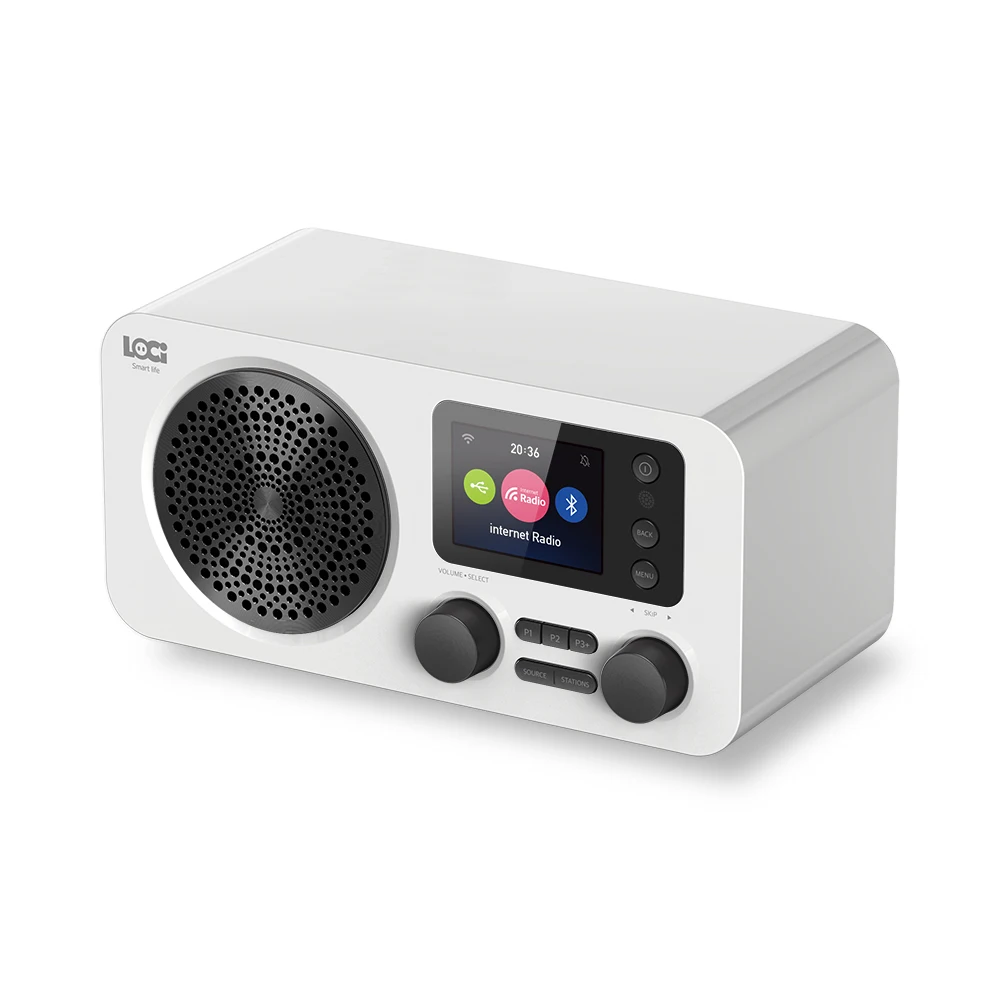 internet radio 2.4 inch TFT color Wifi  with DAB  / FM  / BT / USB playback for indoor