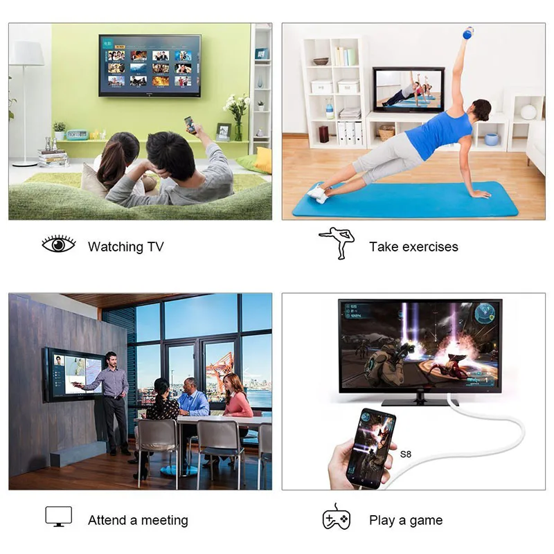 Кабель-переходник с USB 3 1 типа C на HDMI 4K 60 Гц «штырь-штырь» по заводской цене цвет серебристый