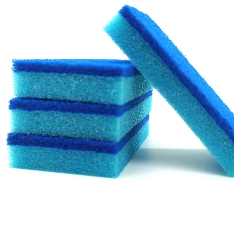 Wholesale Kitchen Cleaning scrub polyester Dish washing cleaning sponge
