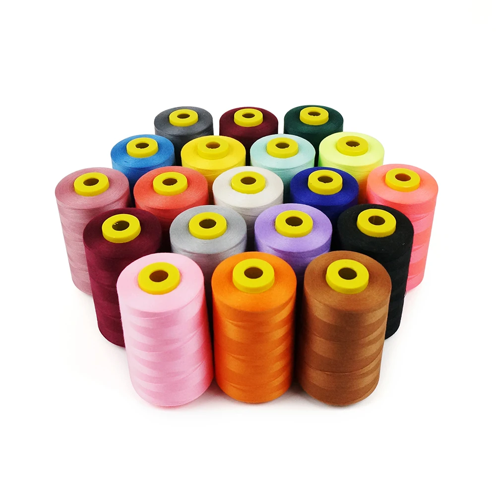 100% polyester color sewing thread 40/2 5000yds