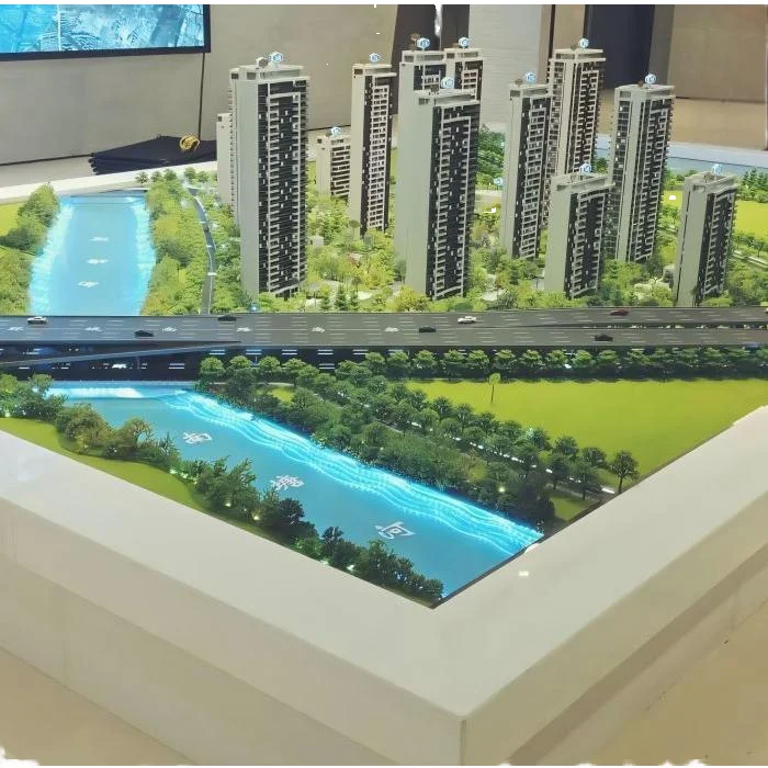 Architectural Maquette 3D Plastic Construction Projects Scale Model of Buildings and Villas