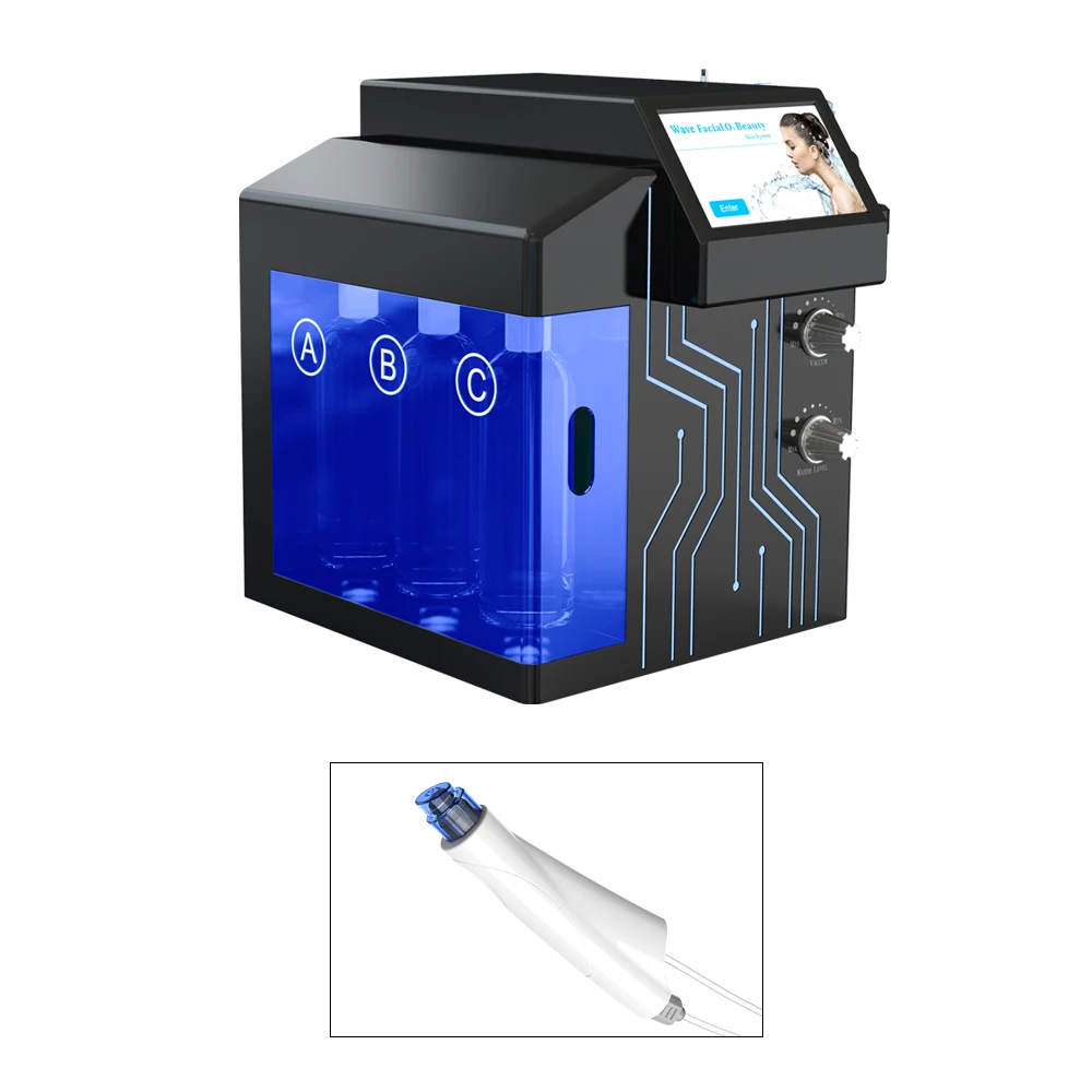 Portable four in one active oxygen small bubble removal black head PDT mask to eliminate wrinkles