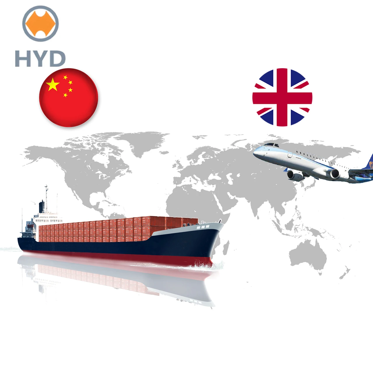 Wooden cargo sea ship model from China to uk