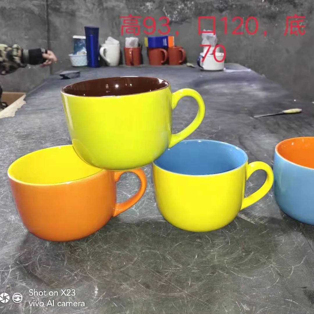 ceramic soup bowl with lid,big soup cup,porcelain soup cup