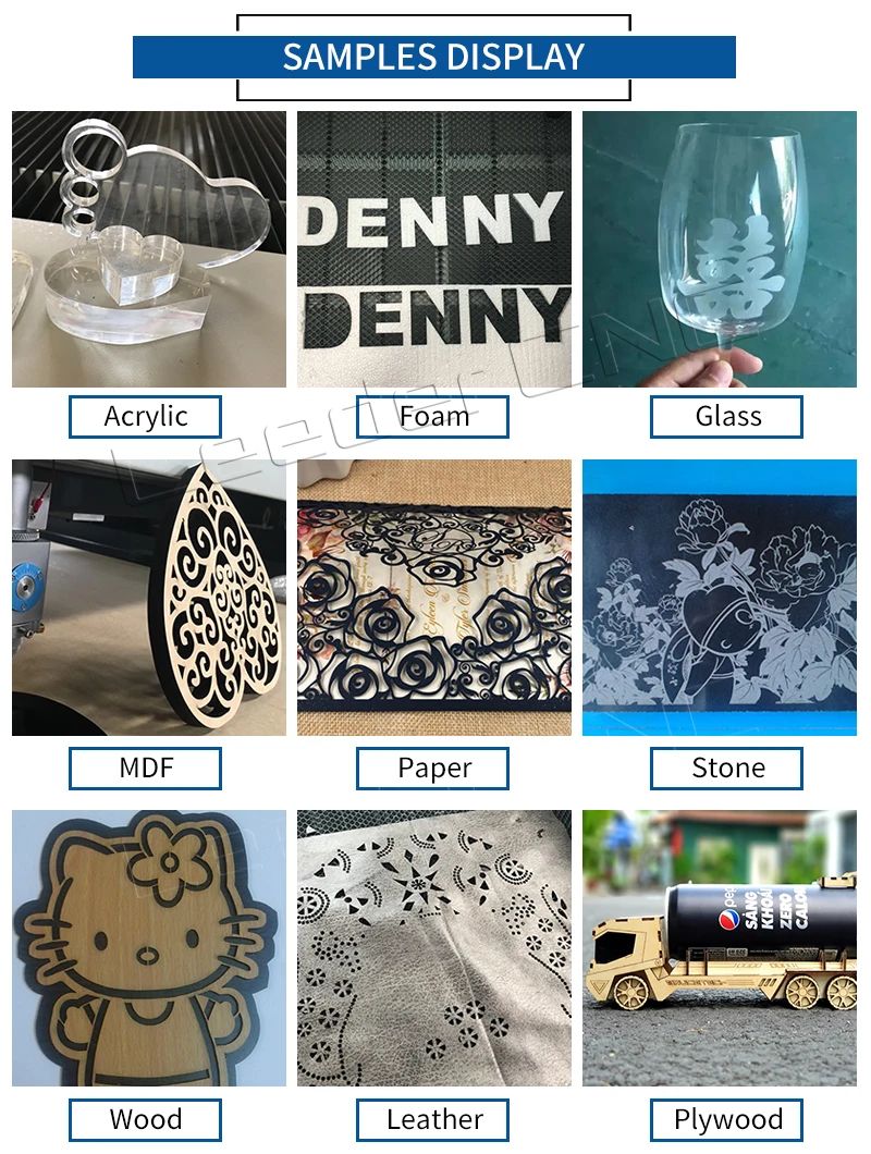 Jinan Leeder laser engraving machines co2 laser engraving cutting machine engraver 40w 60w 80w 100w 130w 150w 1325 co2 laser