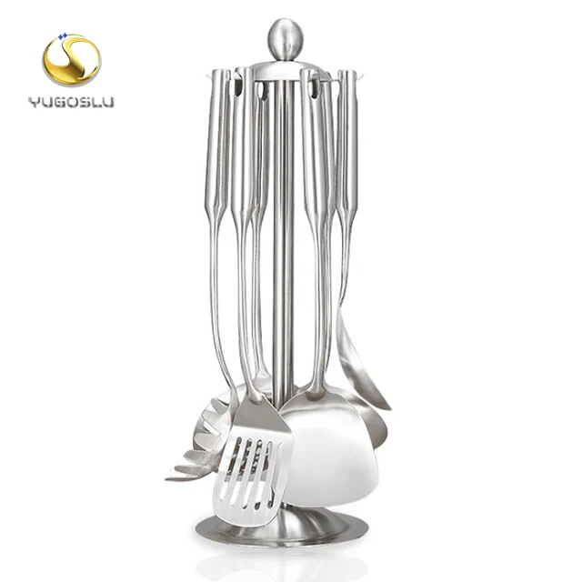 Kitchen utensil stainless steel Spoon Spatula 4pcs cooking tools Hot Sell Food Grade Stainless Steel Kitchen Accessories Handle