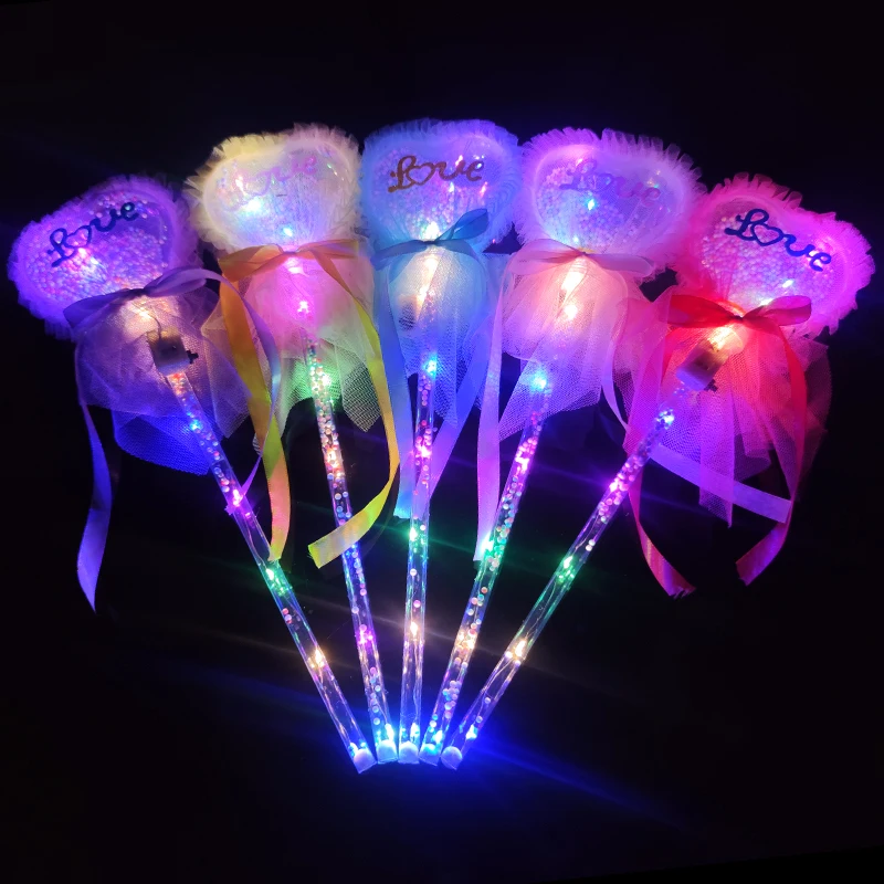 Large size Love stick led light toys for kids flashing wand from manufacture