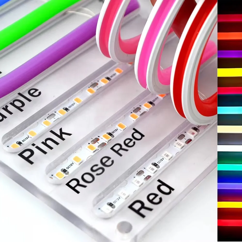 Flex Neon Light Manufacturer OEM ODM Wholesale Waterproof Outdoor Decoration Signs 12V Flexible Rope Tube Garden LED Neon Lights