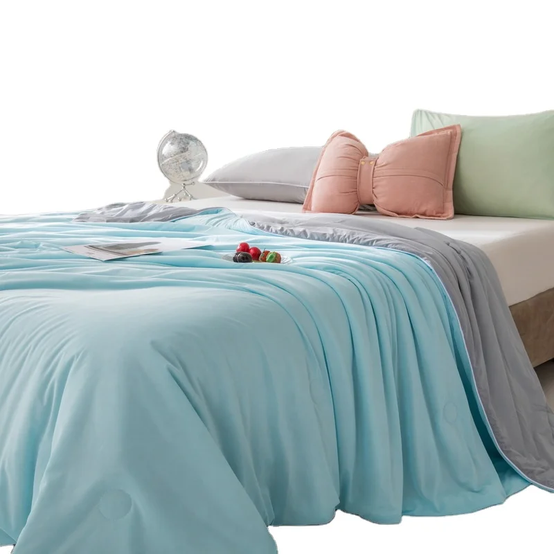 Summer Cool Thin Quilt Washable Cooling Blanket for Hot Sleepers Summer Comforter Bed Quilt