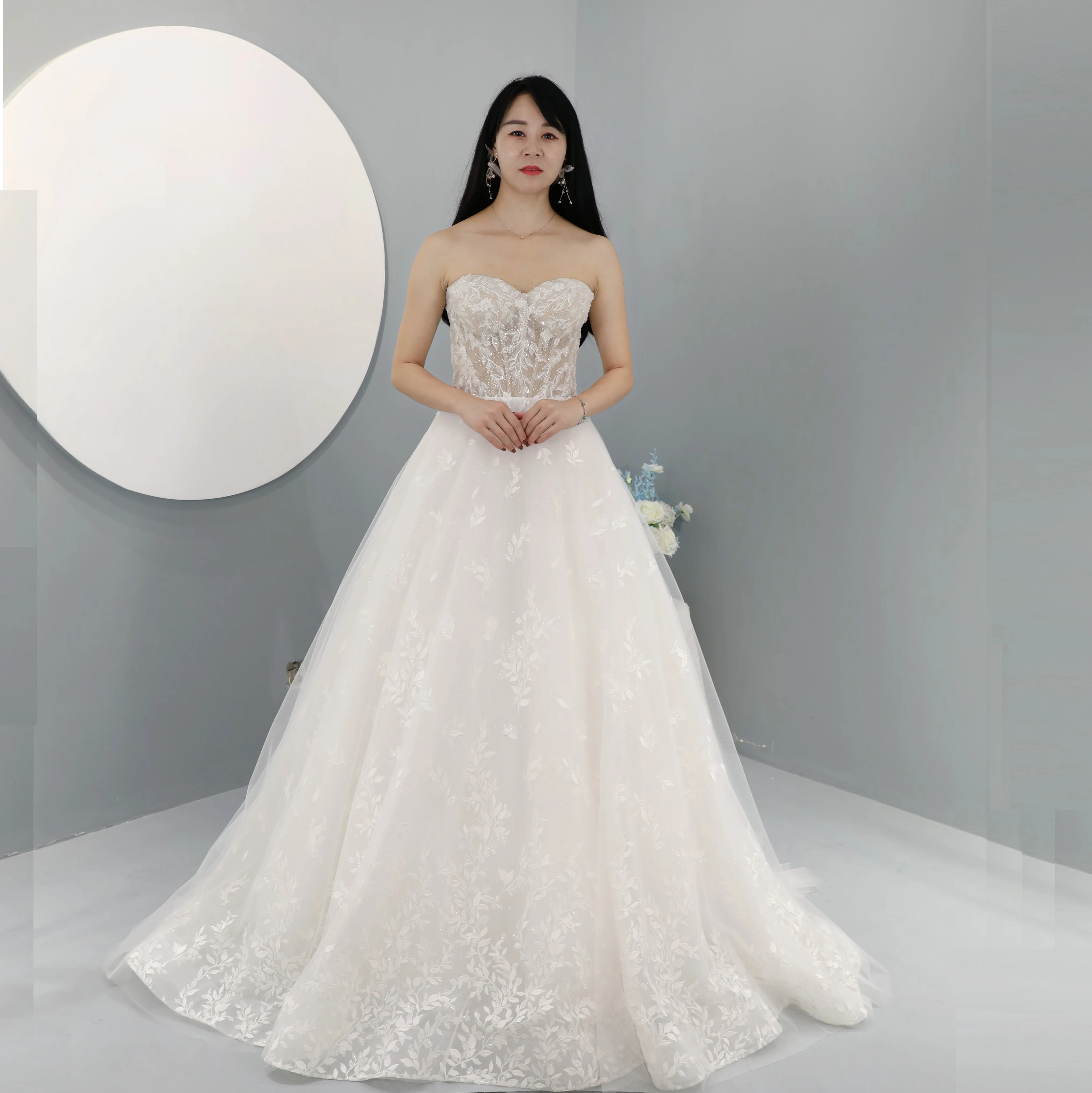Роскошное свадебное платье 2024 vestido de noiva кружевное для невесты