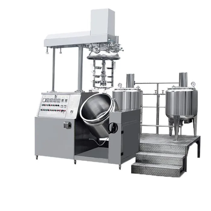 500L Factory Price Large Capacity Vasline Mixing Tank Vacuum Moisturizing Face Cream Making Machine Clay Masque Homogenizer