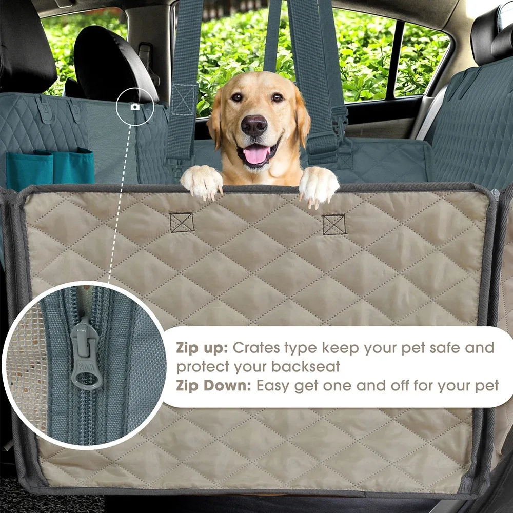 Waterproof Dog Car Seat Cover Rear Back Seat Protector Mat PET Travel Dog Carrier Hammock Safety Car Rear Cover for Dogs