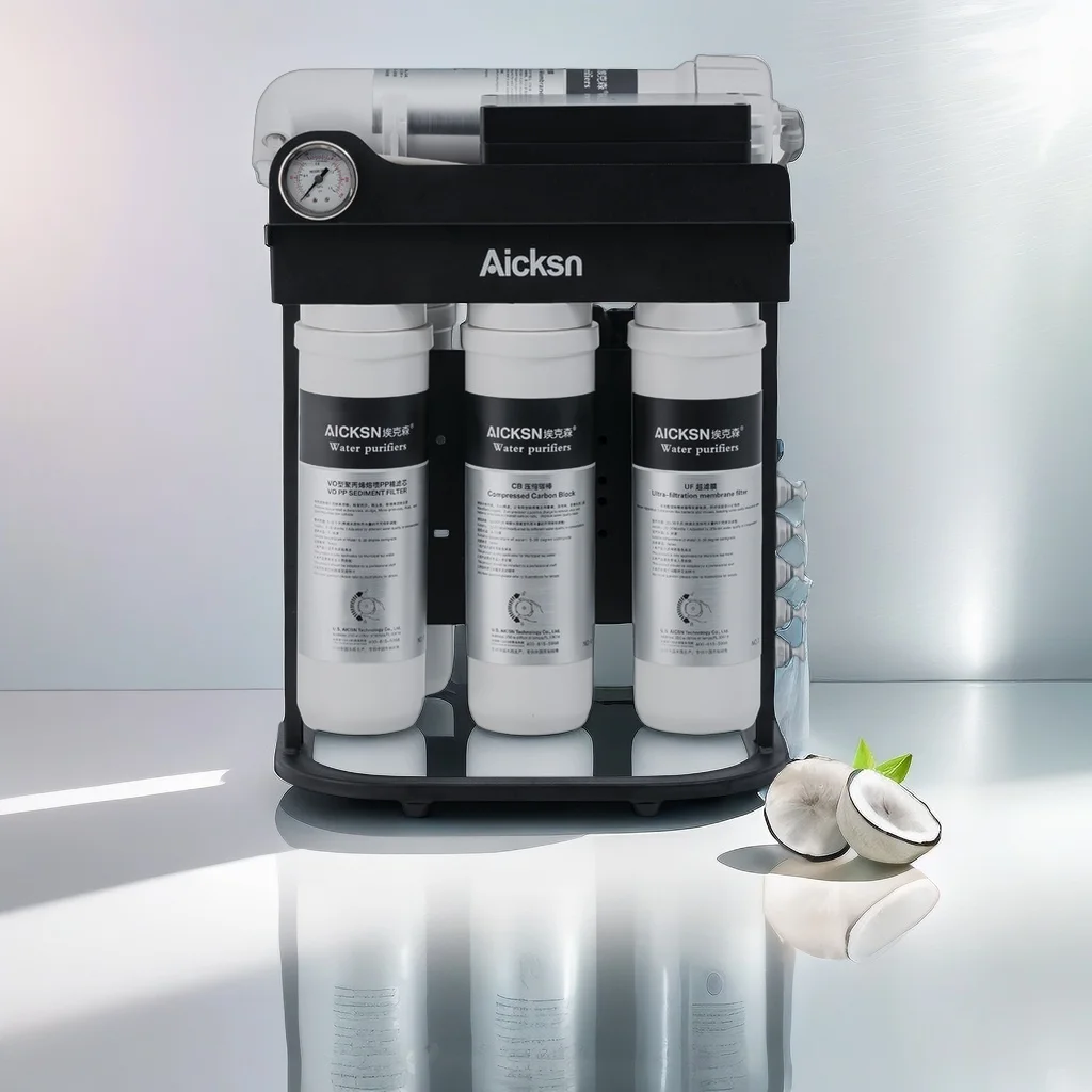 Compact Supper Slim Tankless High Flow 500GPD Nano Membrane RO System