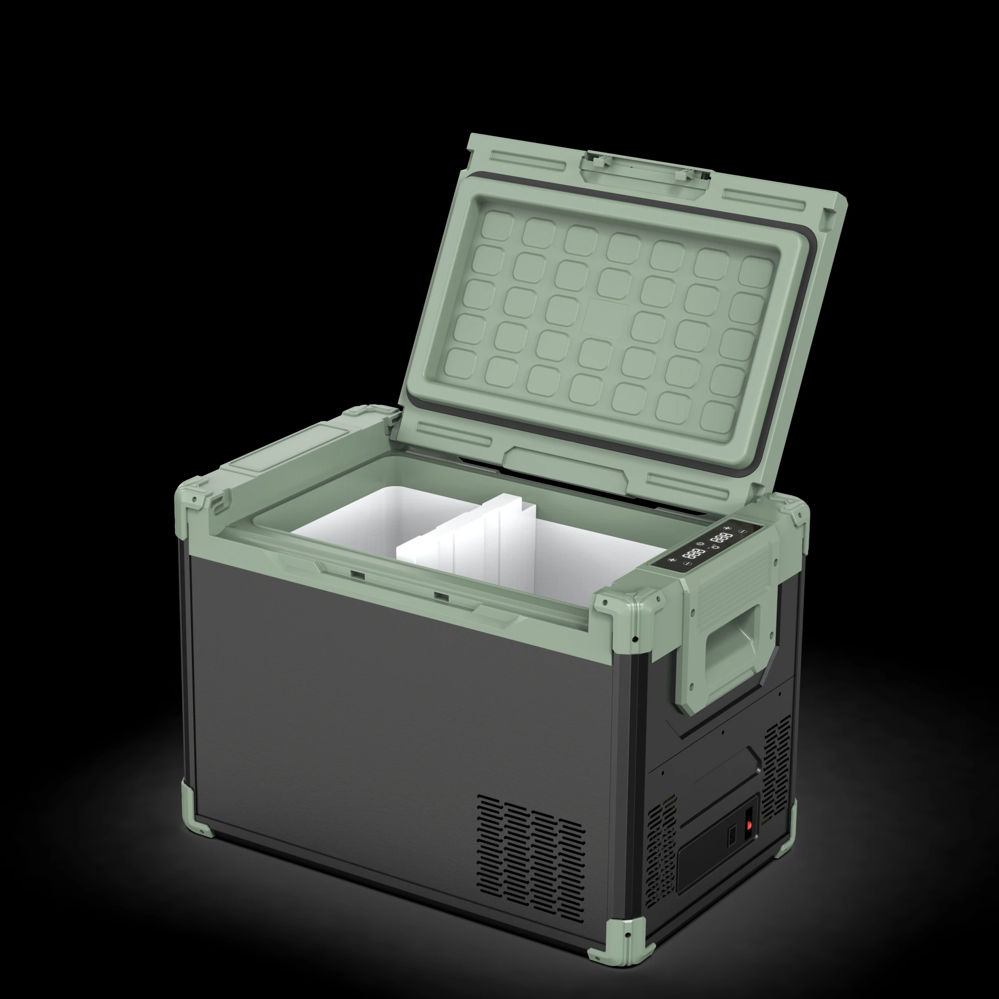 New Design Portable Truck & Car Fridge 50L 12/24 Volt Electric Compressor Refrigerator RV Application