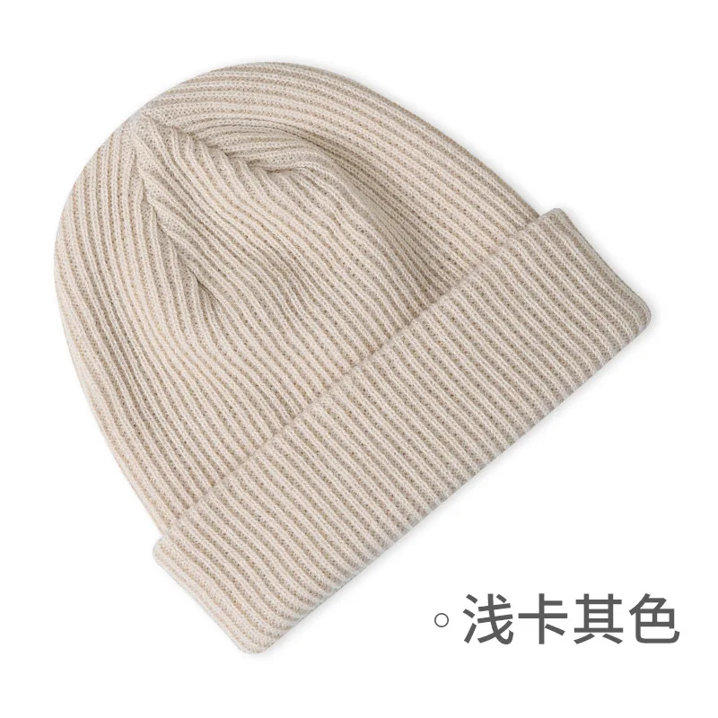 Custom Knitting Rib Winter Beanies Men Hats for Adults with private Label