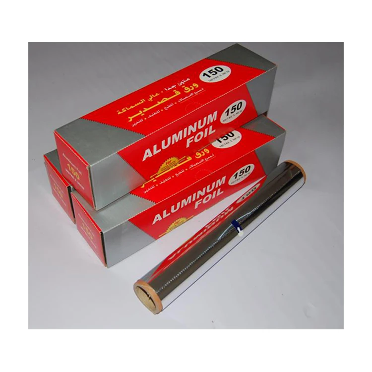 Широко используется барбекю гриль выпечки жаростойкая Бытовая кухонная упаковка для пищевых продуктов из алюминиевой фольги рулон фольги