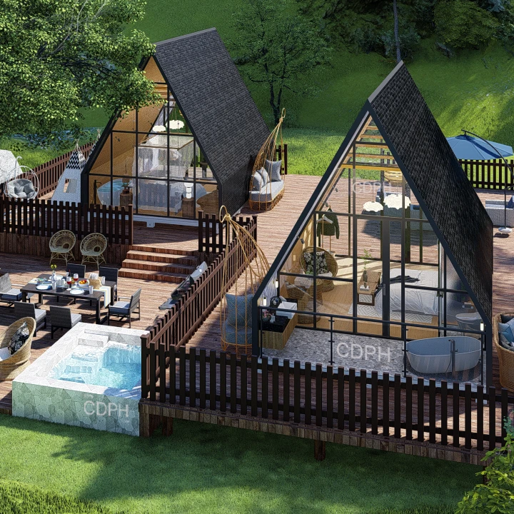 Airbnb Китай сборный дом с треугольной крышей Casa Prefabricada модульная каюта крошечные дома сборные