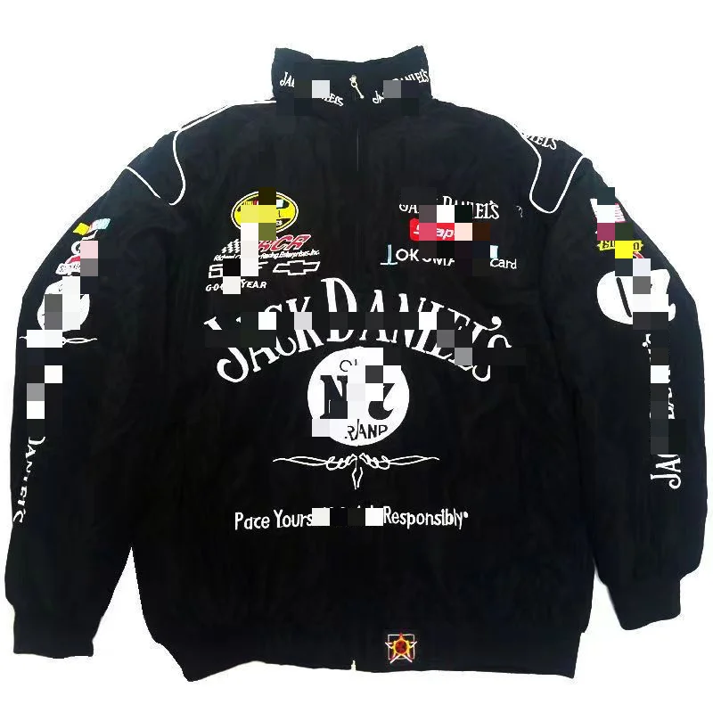 OEM Wholesale Custom Logo Embroidery Rare Man Formula Racing Style Top Rated Jacket NASCAR Racing Jacket USA Supplier