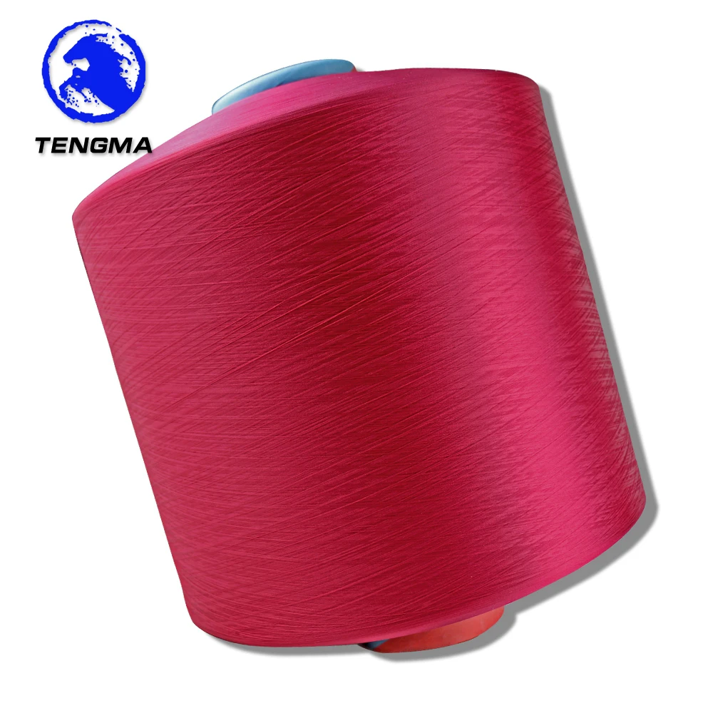 Its homegrown colorful 75 36 dty polyester yarn for weaving use