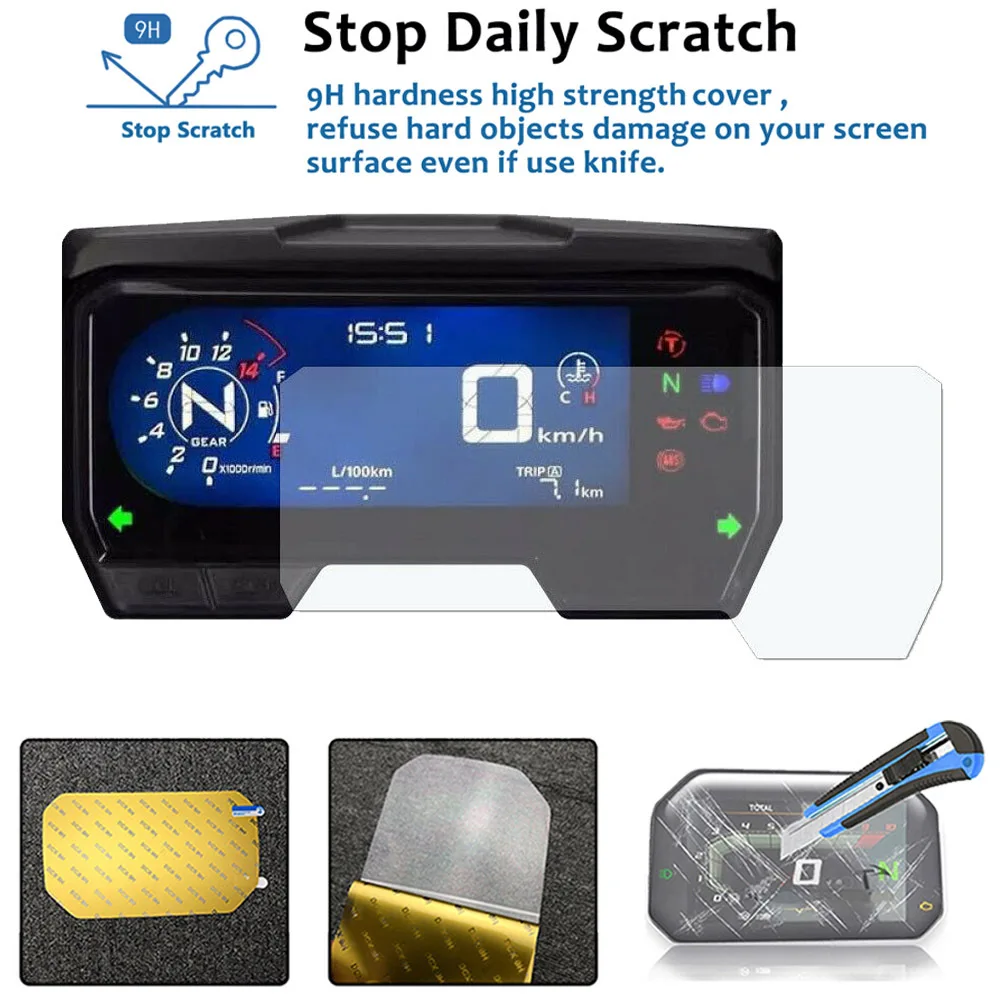 Motorcycle Accessories Tachometer Cluster Scratch Protection Film For Honda CBR650R CB500X 2019