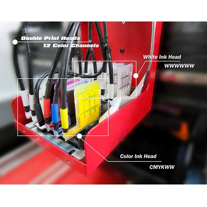Best Quality A3 size socks Printing Machine 12 color used digital textile printer textile ink CMYKW