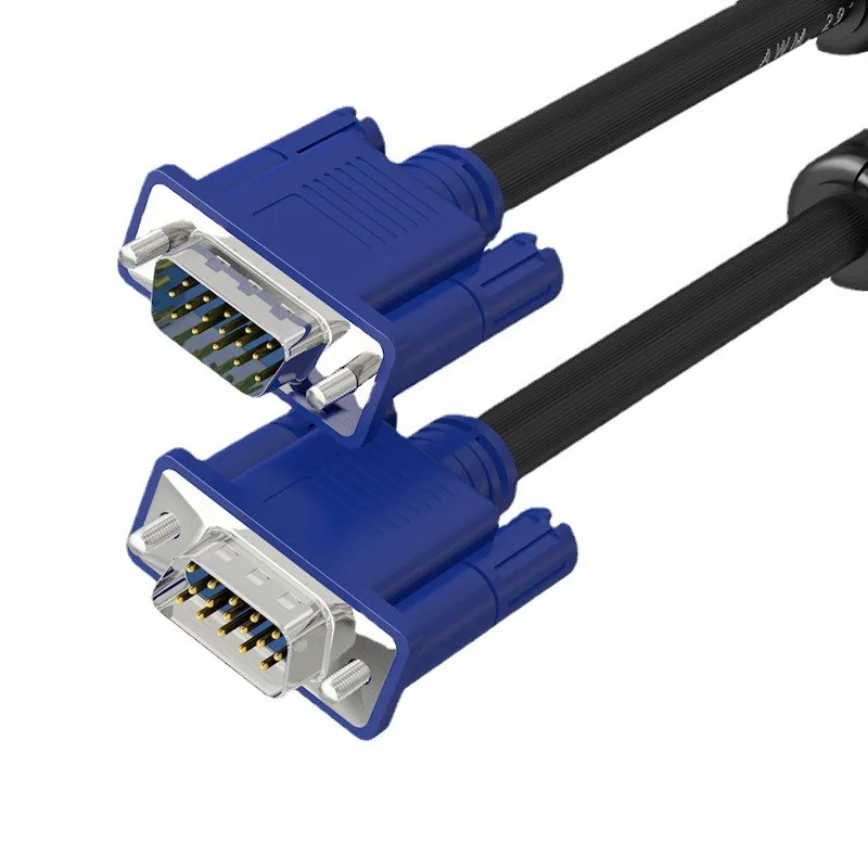 Anti-interference male-to-male 3+6 high-definition VGA video cable, male-to-female large-screen TV projector display cable