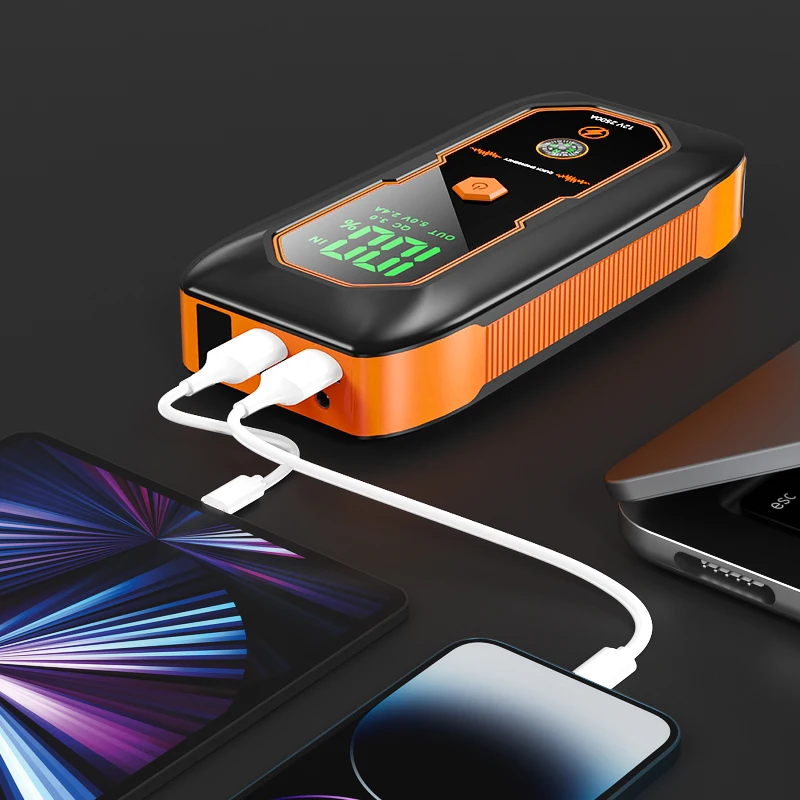 12V Portable Car Battery Boost Jump Starter 6000mAh Car Emergency Jump Power Supply Power Bank Jump Starter