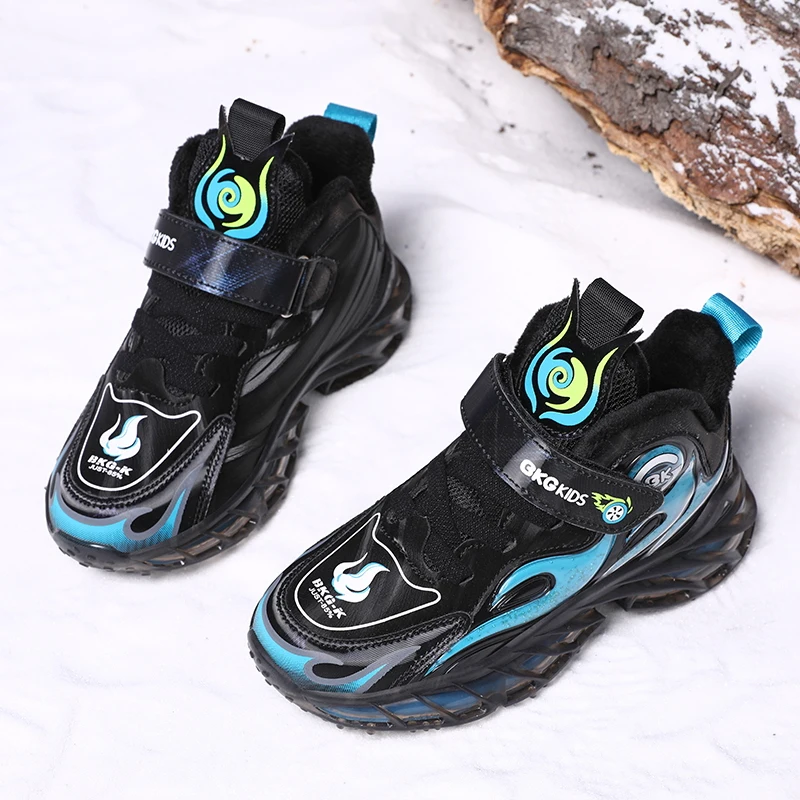 Sapatos de inverno Winter Children Shoes Plus Velvet Anti Slip Kids Toddler Snow Shoes For Boys And Girls