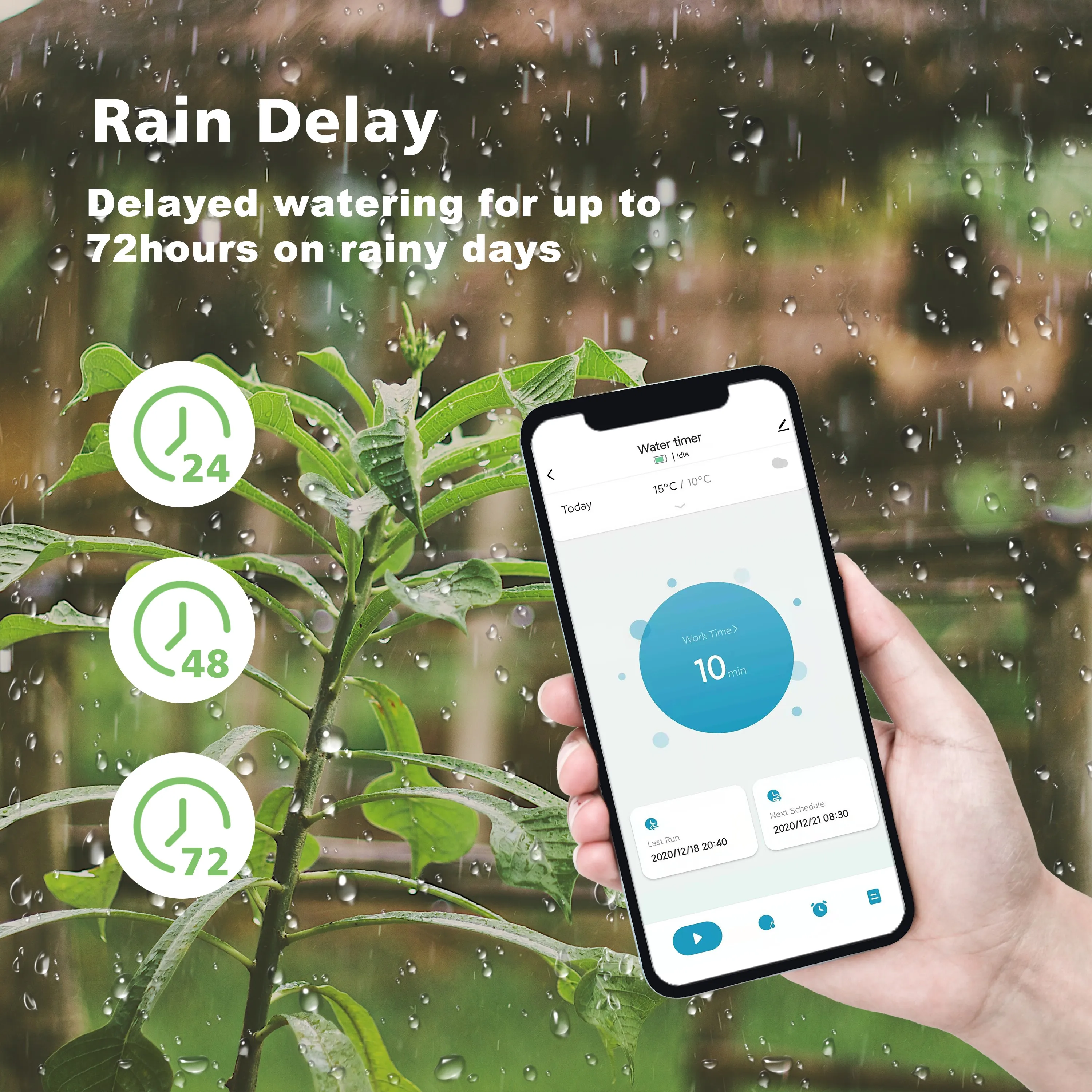  Garden Smart Watering Timer Irrigation Controller System Valve Hose Sprinkler Small Tuya WiFi HUB watering