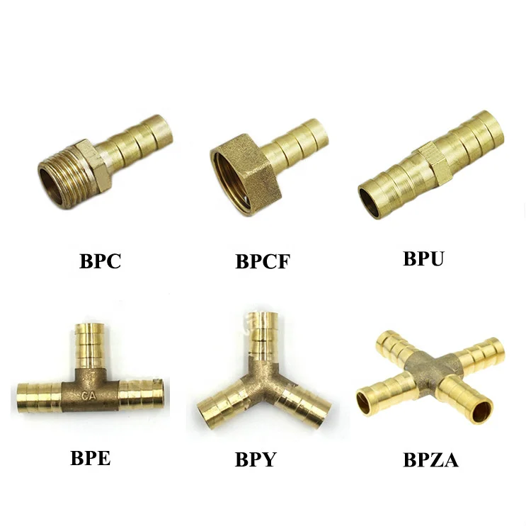 6/8/10/12MM Y Branch Copper Tee Pipe Fitting Joints 3 Way Fuel water Air Pipe Connector