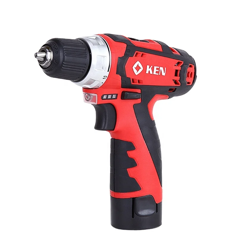 
KEN 12V lithium single speed electric hand drill machine 