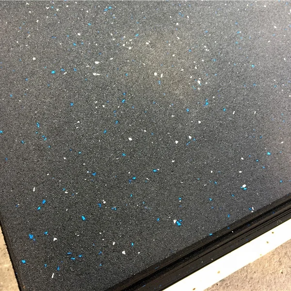 Waterproof Gym Mat Pure Black Color With Colorful Dots