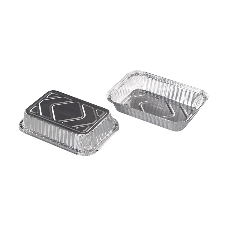 China Manufacture Restaurant Use 750ml Aluminum Foil Take-out Food Storage Tray Container