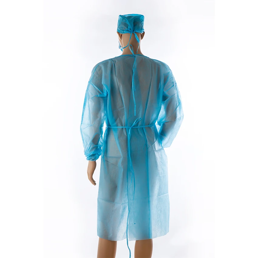 AAMI Level 1 Surgery Grown Surgical Medical Isolation Suit Hospital PP Disposable Isolation Gowns