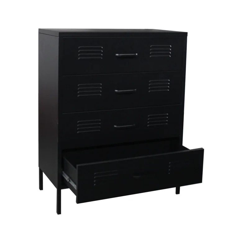 factory source Modern design office drawer cabinet 4 drawer steel filing cabinet